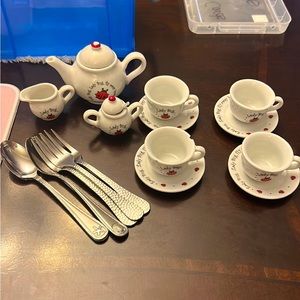 Miniature LadyBug Tea Set